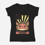 Crab Zodiac-Womens-V-Neck-Tee-Donnie