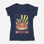 Crab Zodiac-Womens-V-Neck-Tee-Donnie
