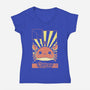 Crab Zodiac-Womens-V-Neck-Tee-Donnie
