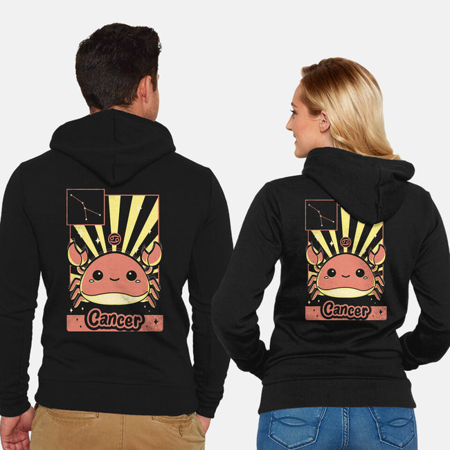 Crab Zodiac-Unisex-Zip-Up-Sweatshirt-Donnie