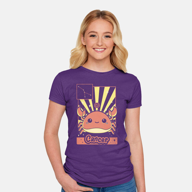 Crab Zodiac-Womens-Fitted-Tee-Donnie