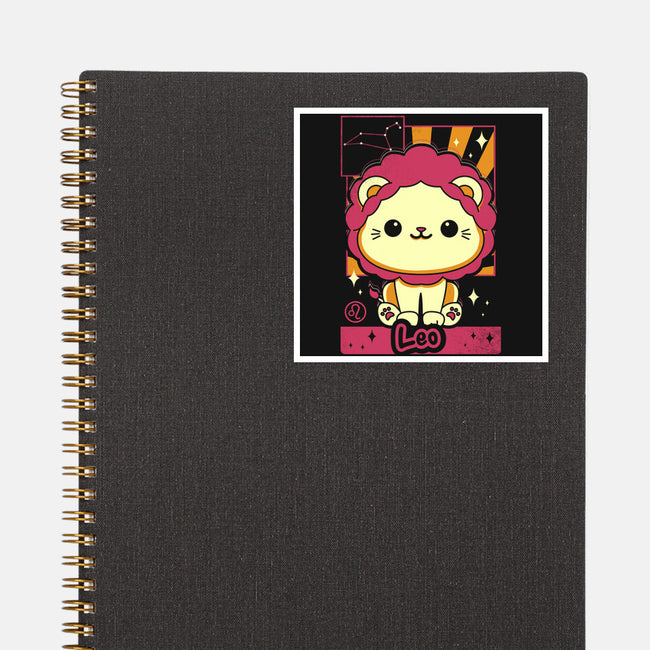 Lion Zodiac-None-Glossy-Sticker-Donnie