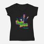 The Fresh Boss-Womens-V-Neck-Tee-Getsousa!