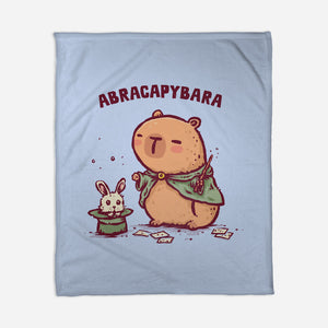 Abracapybara-None-Fleece-Blanket-kg07