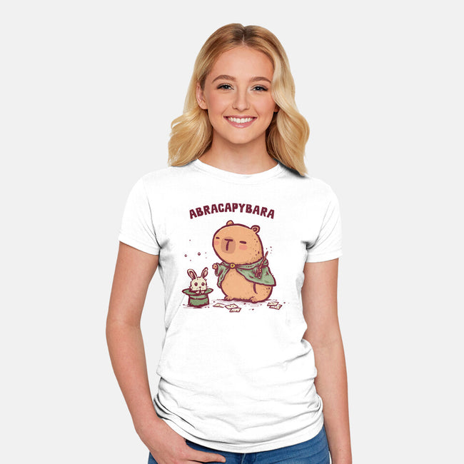 Abracapybara-Womens-Fitted-Tee-kg07