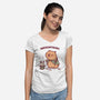 Abracapybara-Womens-V-Neck-Tee-kg07