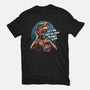 Phone Call To Space-Womens-Fitted-Tee-glitchygorilla