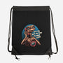 Phone Call To Space-None-Drawstring-Bag-glitchygorilla