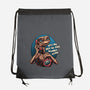 Phone Call To Space-None-Drawstring-Bag-glitchygorilla