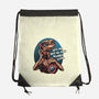 Phone Call To Space-None-Drawstring-Bag-glitchygorilla