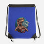 Phone Call To Space-None-Drawstring-Bag-glitchygorilla