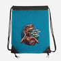 Phone Call To Space-None-Drawstring-Bag-glitchygorilla