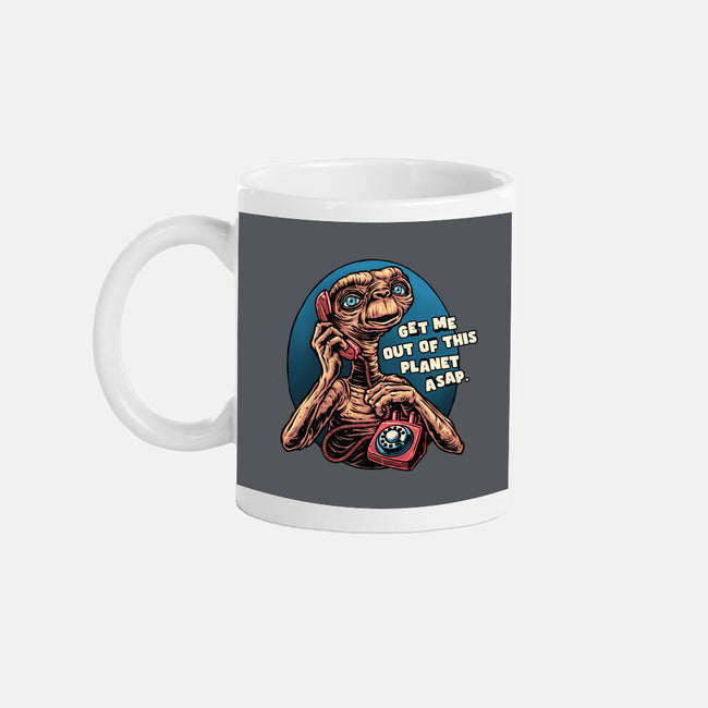 Phone Call To Space-None-Mug-Drinkware-glitchygorilla