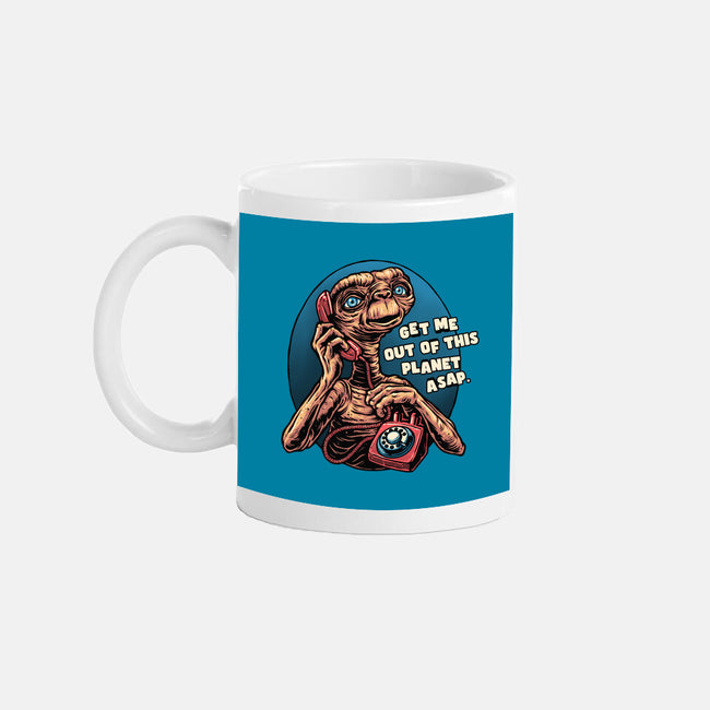 Phone Call To Space-None-Mug-Drinkware-glitchygorilla