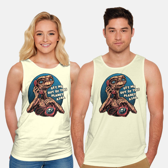 Phone Call To Space-Unisex-Basic-Tank-glitchygorilla