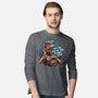Phone Call To Space-Mens-Long Sleeved-Tee-glitchygorilla