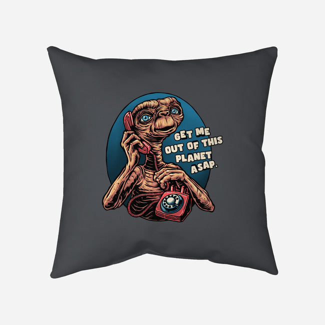 Phone Call To Space-None-Removable Cover w Insert-Throw Pillow-glitchygorilla