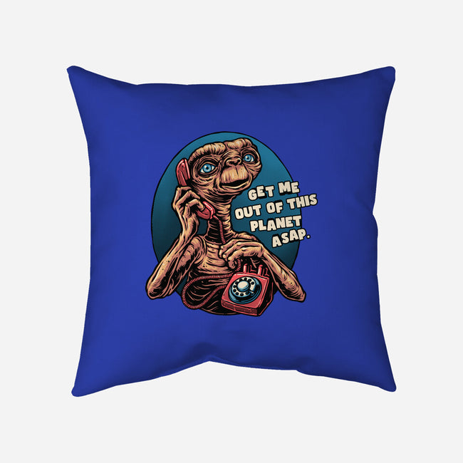 Phone Call To Space-None-Removable Cover w Insert-Throw Pillow-glitchygorilla