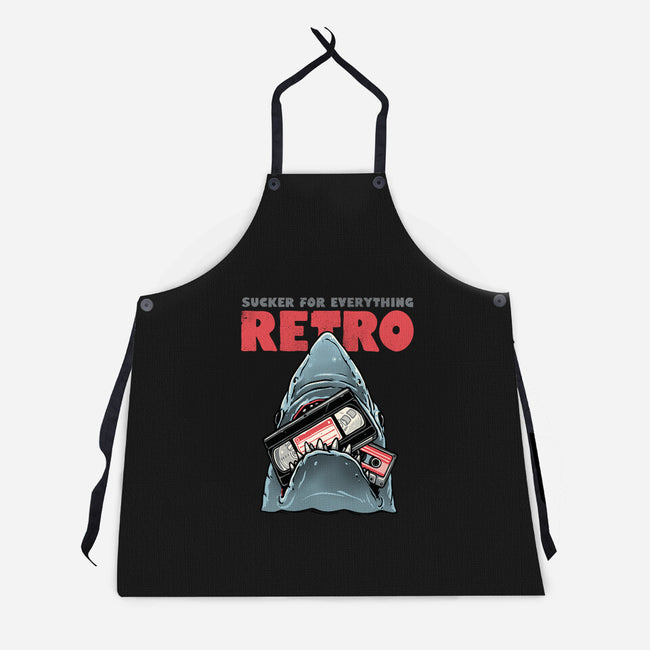 Everything Retro-Unisex-Kitchen-Apron-glitchygorilla