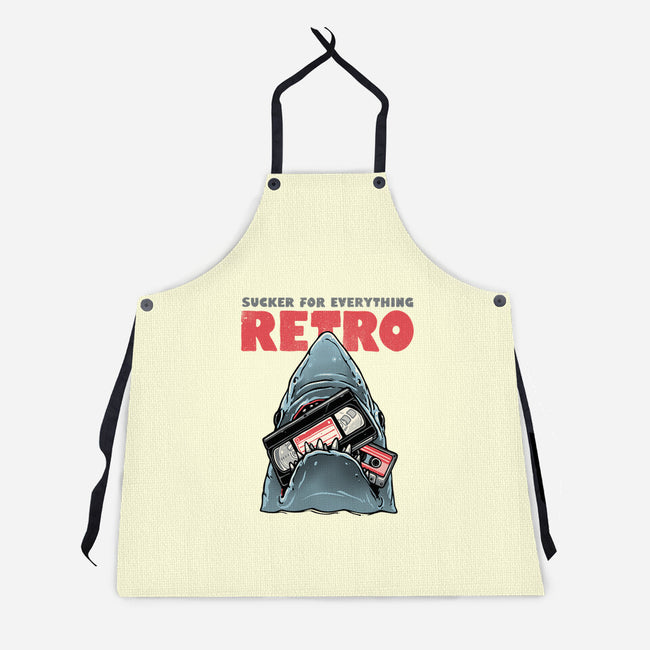 Everything Retro-Unisex-Kitchen-Apron-glitchygorilla