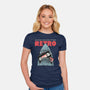 Everything Retro-Womens-Fitted-Tee-glitchygorilla