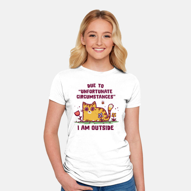 Unfortunate Circumstances-Womens-Fitted-Tee-kg07
