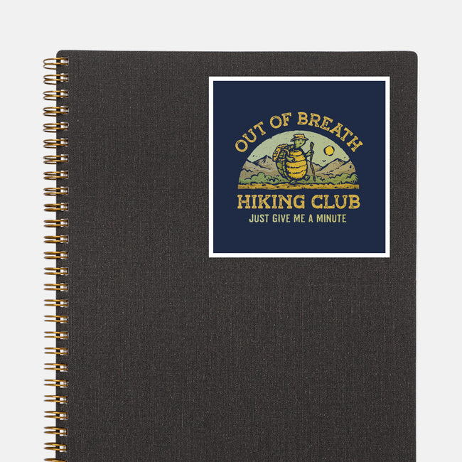 Out Of Breath Hiking Club-None-Glossy-Sticker-kg07