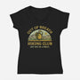Out Of Breath Hiking Club-Womens-V-Neck-Tee-kg07