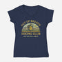 Out Of Breath Hiking Club-Womens-V-Neck-Tee-kg07