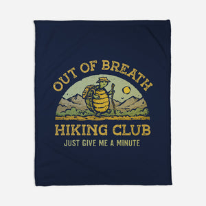 Out Of Breath Hiking Club-None-Fleece-Blanket-kg07