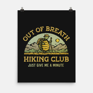 Out Of Breath Hiking Club-None-Matte-Poster-kg07
