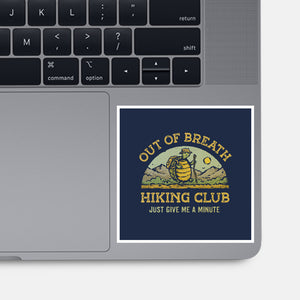 Out Of Breath Hiking Club-None-Glossy-Sticker-kg07