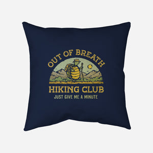 Out Of Breath Hiking Club-None-Removable Cover w Insert-Throw Pillow-kg07