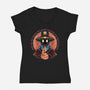 Prove We Exist-Womens-V-Neck-Tee-glitchygorilla