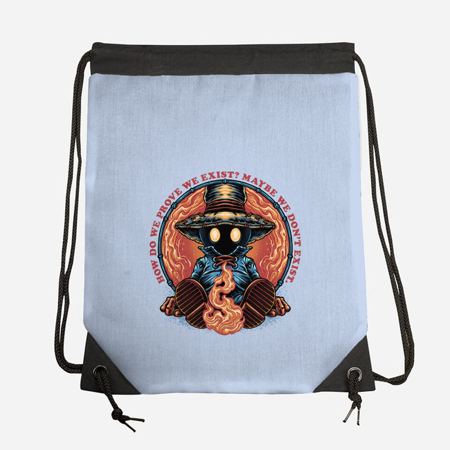 Prove We Exist-None-Drawstring-Bag-glitchygorilla
