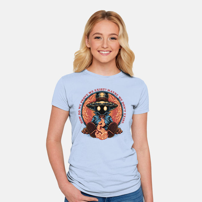 Prove We Exist-Womens-Fitted-Tee-glitchygorilla