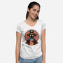 Prove We Exist-Womens-V-Neck-Tee-glitchygorilla