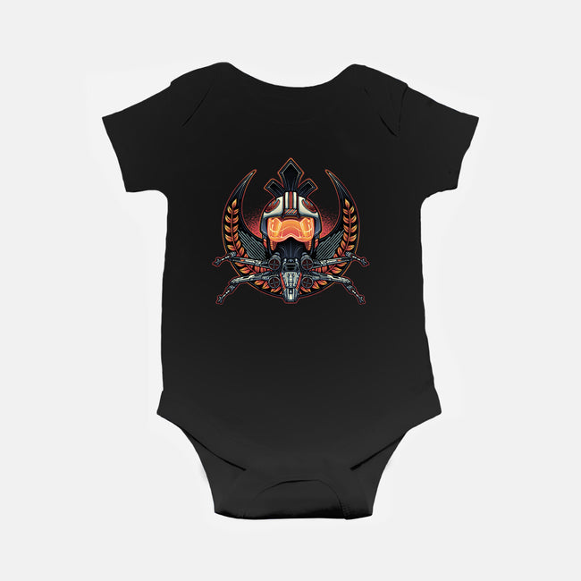 Emblem Of Rebellion-Baby-Basic-Onesie-glitchygorilla