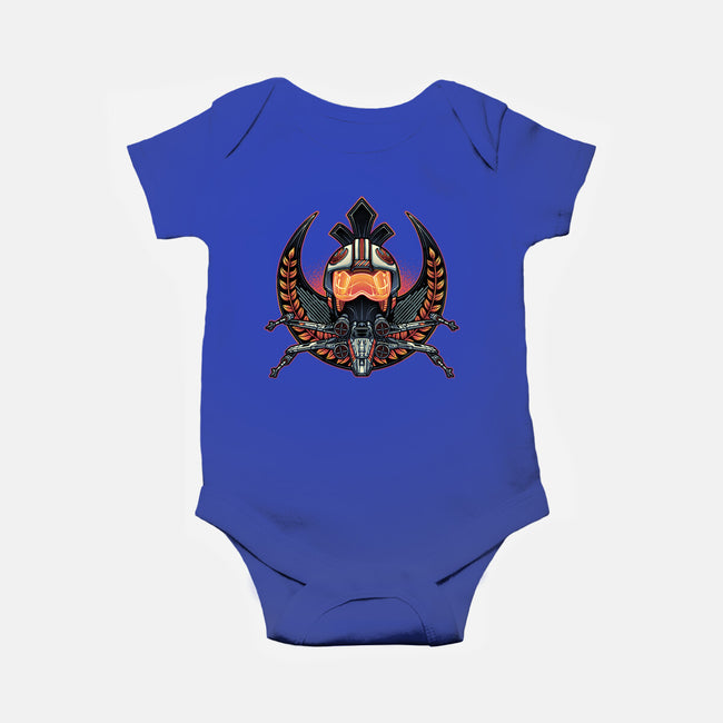 Emblem Of Rebellion-Baby-Basic-Onesie-glitchygorilla