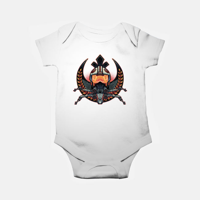 Emblem Of Rebellion-Baby-Basic-Onesie-glitchygorilla