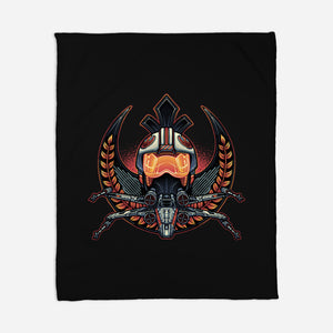 Emblem Of Rebellion-None-Fleece-Blanket-glitchygorilla