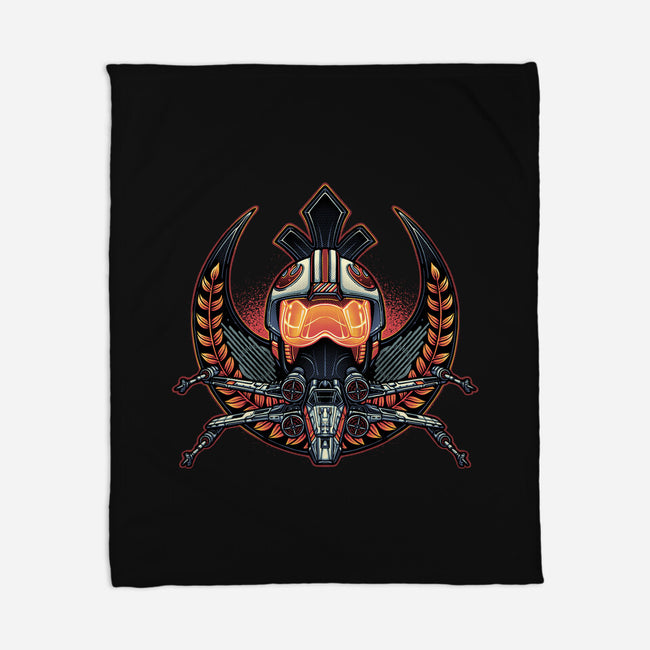 Emblem Of Rebellion-None-Fleece-Blanket-glitchygorilla