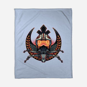 Emblem Of Rebellion-None-Fleece-Blanket-glitchygorilla