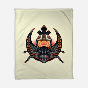 Emblem Of Rebellion-None-Fleece-Blanket-glitchygorilla