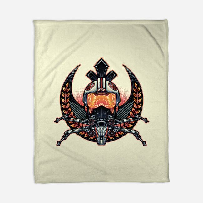 Emblem Of Rebellion-None-Fleece-Blanket-glitchygorilla