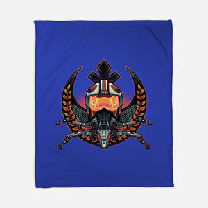 Emblem Of Rebellion-None-Fleece-Blanket-glitchygorilla
