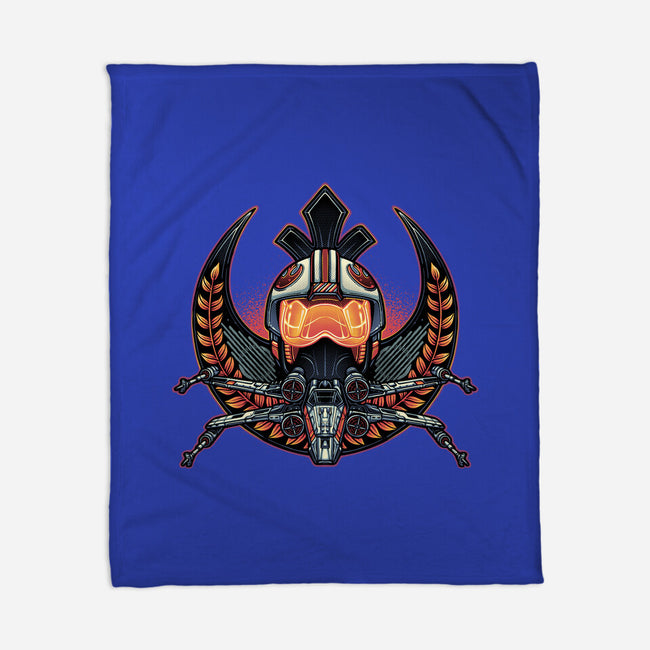 Emblem Of Rebellion-None-Fleece-Blanket-glitchygorilla