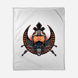 Emblem Of Rebellion-None-Fleece-Blanket-glitchygorilla