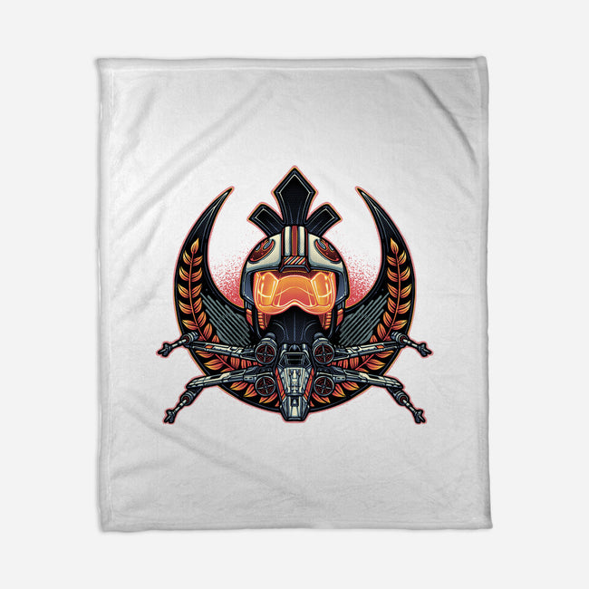Emblem Of Rebellion-None-Fleece-Blanket-glitchygorilla