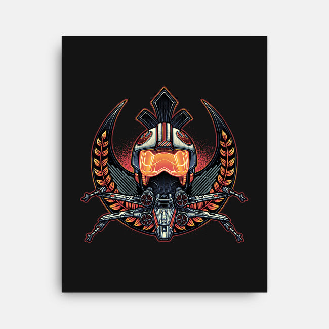 Emblem Of Rebellion-None-Stretched-Canvas-glitchygorilla